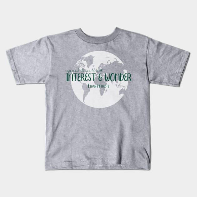 interest and wonder Kids T-Shirt by mpmi0801